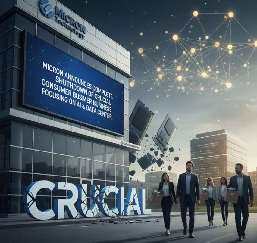 Micron Shuts Down Crucial Consumer RAM and SSD