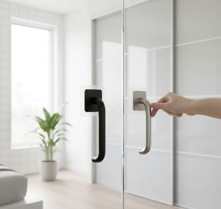 Adhesive Handle for Glass