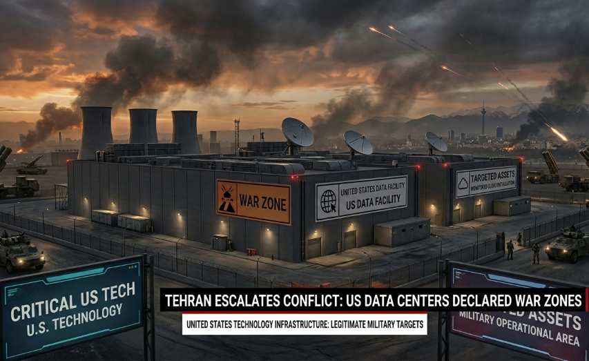 طهران تُصعّد الصراع، وتُصنّف مراكز البيانات الأمريكية كمناطق حرب.