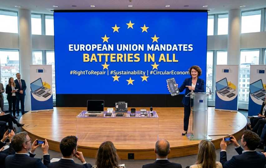 European Union Mandates Easily Replaceable Batteries in All Devices Sold Across the Bloc