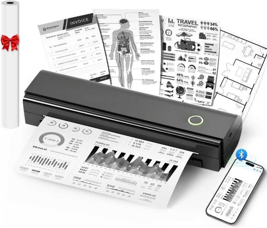 Bluetooth Inkless Printer