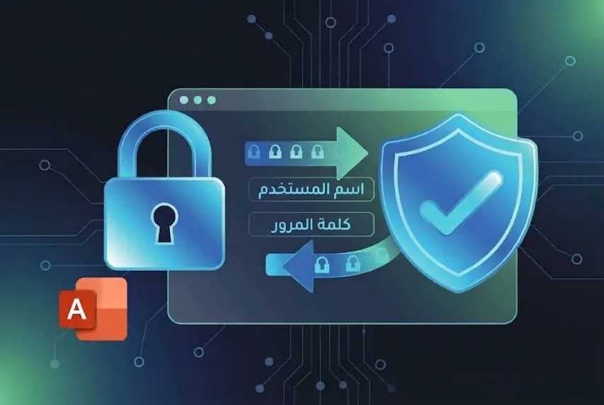 كيفية إنشاء نظام تسجيل دخول احترافي في برنامج مايكروسوفت أكسس
