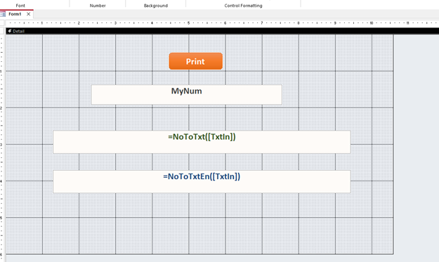 Create a form with a text box