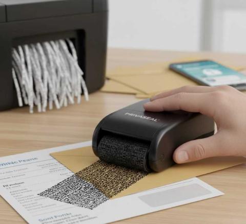 ختم الحماية من سرقة الهوية الأسطواني