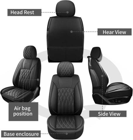 غطاء مقعد سيارة من الجلد