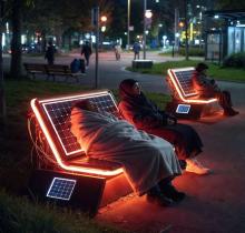 Japan: Solar Powered Heated Benches  for the Homeless