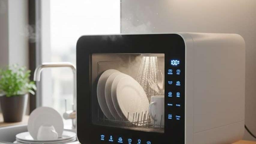 غسالة أطباق صغيرة متنقلة