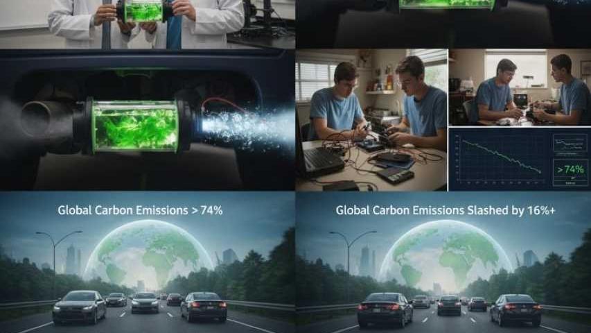 Pennsylvania Teens Invent Algae-Powered Exhaust Filter