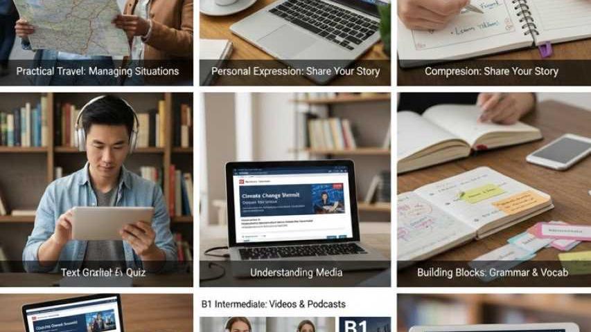 تعلم اللغة الإنجليزية مجاناً المستوى المتوسط B1