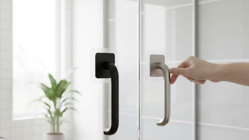 مقبض لاصق للزجاج