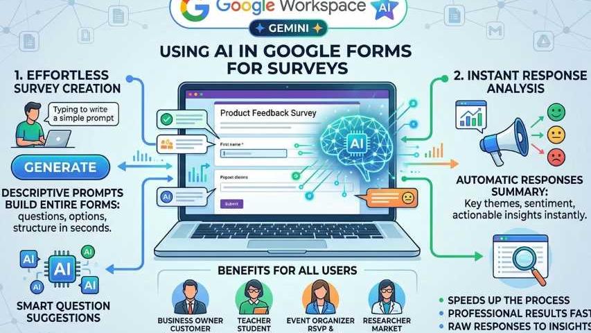 Using Artificial Intelligence in Google Forms for Surveys