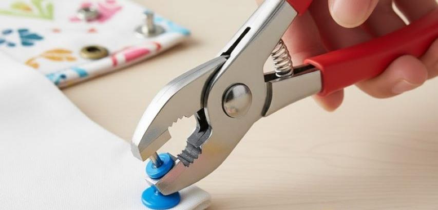 كماشة تثبيت الأزرار