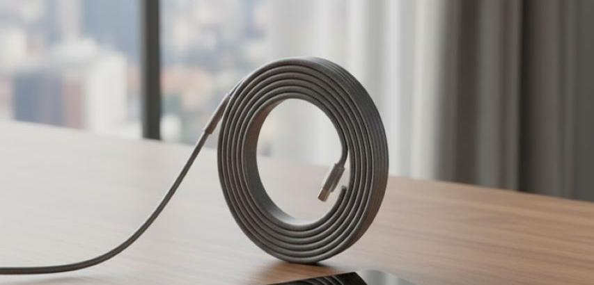 Magnetic Self-Winding Charging Cable
