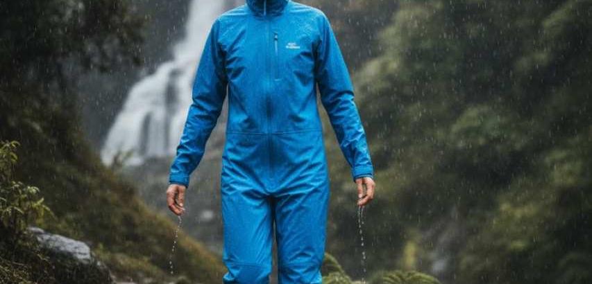 Waterproof Jacket with Built-In Trousers